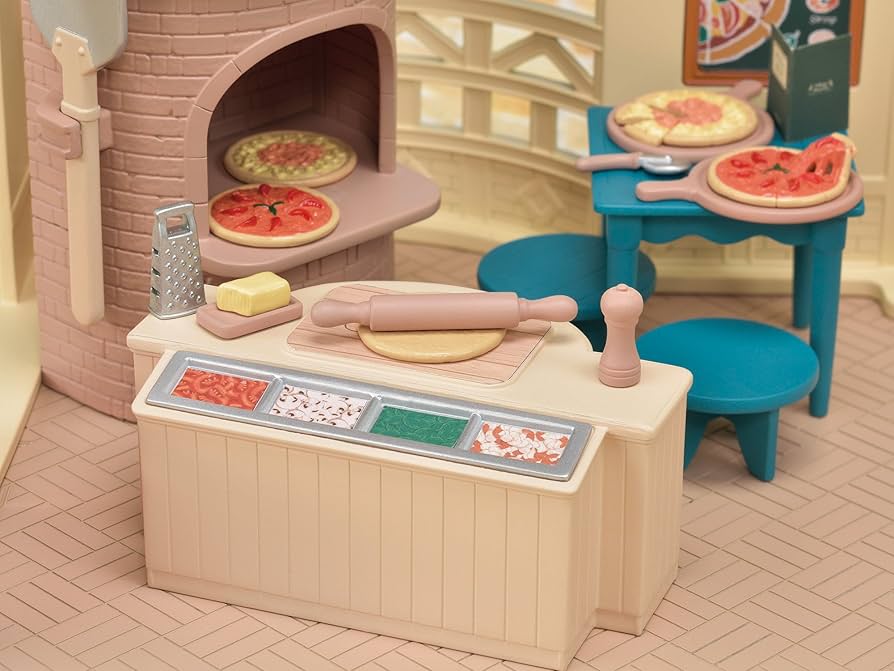 EPOCH - シルバニアファミリー♡森の焼きたてパン屋さん＆お届けピザ屋さん Amazon | シルバニアファミリー お店 【 森のピザ屋さん 】 ミ